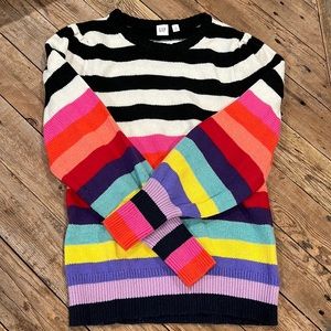 Size S GAP color block striped sweater